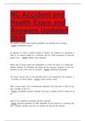 NC Accident and Health Exam and Answers Updated 2026&period;pdf