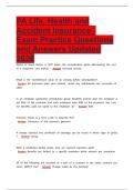 Accident and health license latest 2026 &vert; 2027 package deal Questions and Answers All Verified
