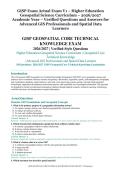 GISP Exam Actual Exam V1 &ndash; Higher Education &NewLine;Geospatial Science Curriculum &ndash; 2026&sol;2027 &NewLine;Academic Year &ndash; Verified Questions and Answers for &NewLine;Advanced GIS Professionals and Spatial Data &NewLine;Learners
