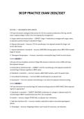BCOP PRACTICE EXAM 2026&sol;2027 