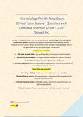 Cosmetology Florida State Board Clinical Exam Review&vert; Questions with Definitive Solutions &lpar;2026 &ndash; 2027 Graded A&plus;&rpar; &NewLine;