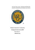 WGU C843 KOP1 TASK 1&colon; MANAGING INFORMATION SECURITY ACCURATE AND VERIFIED 2026 UPDATE