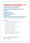 NUR 210 EXAMS 1-4 GALEN PHARMACOLOGY &ndash; &lpar;2026&rpar; ACTUAL QUESTIONS AND ANSWERS &lpar;PDF&rpar;