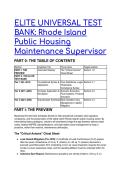 2026&sol;2027 ELITE UNIVERSAL TEST BANK&colon; Rhode Island Public Housing Maintenance Supervisor &vert; S-Tier NSPIRE & Code Prep &lpar; Q&A&rpar;