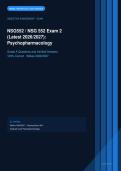  NSG 552 Psychopharmacology Exam 2 Wilkes Actual 2026&sol;2027 &ndash; Complete Questions with Detailed Rationales &vert; 100&percnt; Verified Answers &ndash; Pass Guaranteed &ndash; A&plus; Graded