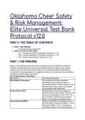 2026&sol;2027 Oklahoma Cheer Safety & Risk Management Test Bank &lpar;Q&As&rpar; &vert; OSSAA & NFHS 2025-2026 Rules&comma; Concussion Law &lpar;70 O&period;S&period; &sect; 24-155&rpar; & Chase Morris SCA Act