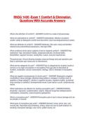 RNSG 1430 -Exam 1 Comfort & Elimination&period; Questions With Accurate Answers