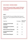 NUR 114 Exam 1 &ndash; Maternal Nursing 2026&sol;2027 &vert; Jefferson State Community College &vert; 100 Practice Questions & Verified Answers &vert; Detailed Rationales &vert; Complete Review &vert; Graded A&plus;