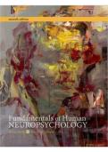 Test Bank For Fundamentals of Human Neuropsychology 7th Edition by Bryan Kolb&period; Complete Test Bank 