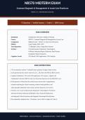 NR 570 MIDTERM EXAM ACTUAL 2026&sol;2027 &vert; Common Diagnosis & Management Acute Care &vert; Weeks 1-4 Verified Q&A &vert; Chamberlain &vert; Pass Guaranteed - A&plus; Graded&NewLine;&NewLine;