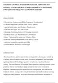 COLORADO CONTRACTS & FORMS PRACTICE EXAM &ndash; QUESTIONS AND&NewLine;ANSWERS &vert; VERIFIED AND WELL DETAILED ANSWERS &vert; PLUS RATIONALES &vert;&NewLine;DOWNLOAD AND PASS &vert; LATEST EXAM UPDATE 2026&sol;2027