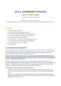 AP U&period;S&period; Government & Politics Unit 1&colon; Foundations of American Democracy