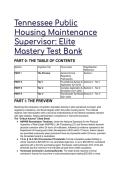 2026&sol;2027 Tennessee Public Housing Maintenance Supervisor Test Bank &vert; HUD NSPIRE & T&period;C&period;A&period; Procurement Mastery Guide &lpar;Verified Q&A &plus; Cheat Sheet&rpar;