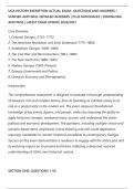 UGA HISTORY EXEMPTION ACTUAL EXAM&ndash; QUESTIONS AND ANSWERS &vert;&NewLine;VERIFIED AND WELL DETAILED ANSWERS &vert; PLUS RATIONALES &vert; DOWNLOAD&NewLine;AND PASS &vert; LATEST EXAM UPDATE 2026&sol;2027