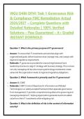WGU D486 DFN1 Task 1 Governance Risk & Compliance FMC Remediation Actual 2026&sol;2027 &ndash; Complete Questions with Detailed Rationales &vert; 100&percnt; Verified Solutions &ndash; Pass Guaranteed &ndash; A&plus; Graded INSTANT DOWNOLD