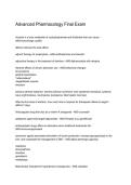 Advanced Pharmacology Final Exam PDF &vert; Comprehensive Study Guide & Exam Review 2026&sol;2027
