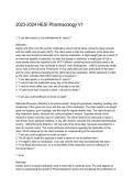 HESI Pharmacology V1 Study Guide &vert; Comprehensive Exam Review & Practice Questions 2026&sol;2027