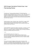HESI Dosage Calculations Practice Exam &vert; HESI Pharmacology Review Study Guide 2026&sol;2027