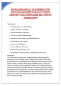 NR 224 FUNDAMENTALS OF NURSING&rsqb; ACTUAL QUESTIONS AND CORRECT ANSWERS &lpar;VERIFIED ANSWERS&rpar; PLUS RATIONALES 2026 Q&A &vert; INSTANT DOWNLOAD PDF