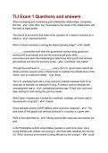 TLI Exam 1 Questions and Answers &vert; Comprehensive Study Guide & Exam Review 2026&sol;2027