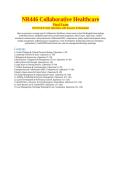 NR446 Collaborative Healthcare&NewLine;Final Exam &NewLine;150 NCLEX-Style Questions with Answers & Rationales&NewLine;