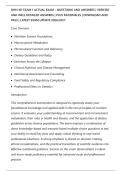 DHN 101 EXAM 1 ACTUAL EXAM &ndash; QUESTIONS AND ANSWERS &vert; VERIFIED&NewLine;AND WELL DETAILED ANSWERS &vert; PLUS RATIONALES &vert; DOWNLOAD AND&NewLine;PASS &vert; LATEST EXAM UPDATE 2026&sol;2027