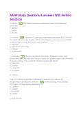 AANP Study Questions & Answers &vert; AANP Certification Exam Prep&comma; Verified Solutions & Study Guide 2026&sol;2027