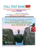           FULL TEST BANK &NewLine; For An Introduction to Psychological Science&comma; Second Canadian Edition &lpar;2nd Edition&rpar; by Mark Krause &lpar;Author&rpar; &NewLine;Graded A&plus; Latest Update&period;&NewLine;