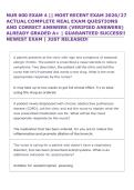 NUR 600 EXAM 4 &vert;&vert; MOST RECENT EXAM 2026&sol;27 &NewLine;ACTUAL COMPLETE REAL EXAM QUESTIONS &NewLine;AND CORRECT ANSWERS &lpar;VERIFIED ANSWERS&rpar; &NewLine;ALREADY GRADED A&plus; &vert; GUARANTEED SUCCESS&excl;&excl; &NewLine;NEWEST EXAM &vert; JUST RELEASED&excl;