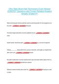 Ohio State Board Nail Technicians Exam Newest &NewLine;2026&sol;2027 Questions and Correct Detailed Answers &NewLine;Already Graded A&plus; 