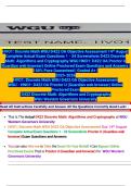 &lpar;2&rpar; HVO1 Discrete Math WGU D422 OA Objective Assessment 14th August Complete Actual Exam Questions 1 - 34 Screenshots D422 Discrete Math Algorithms and Cryptography WGU HNO1 D422 OA&period;pdf&NewLine;&NewLine;