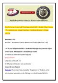 BIOL251 Human Anatomy & Physiology I w&sol;Lab 2026 &vert; Module 4 Exam Review &vert; 70&plus; Questions and Answers Summary &vert; LockDown Browser &vert; Portage Learning