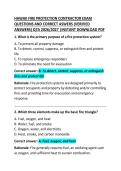 Hawaii Fire Protection Contractor Exam Questions and Correct Answers