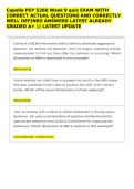 Capella PSY 5260 Week 9 quiz EXAM WITH &NewLine;CORRECT ACTUAL QUESTIONS AND CORRECTLY &NewLine;WELL DEFINED ANSWERS LATEST ALREADY &NewLine;GRADED A&plus; &vert;&vert; LATEST UPDATE 