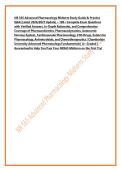 NR 565 Advanced Pharmacology Midterm Study Guide & Practice &NewLine;Q&A &lpar;Latest 2026&sol;2027 Update&rpar; &ndash; 100&plus; Complete Exam Questions &NewLine;with Verified Answers&comma; In-Depth Rationales&comma; and Comprehensive &NewLine;Coverage of Pharmacokinetics&comma; Pharmacodynamics&comma; Autonomic &NewLine;Nervou