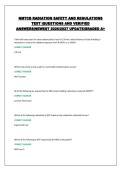 NMTCB RADIATION SAFETY AND REGULATIONS TEST &vert;QUESTIONS AND VERIFIED ANSWERS&vert;NEWEST 2026&sol;2027 UPDATE&vert;GRADED A&plus;