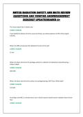 NMTCB RADIATION SAFETY AND MATH REVIEW &vert;QUESTIONS AND VERIFIED ANSWERS&vert;NEWEST 2026&sol;2027 UPDATE&vert;GRADED A&plus;