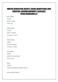 NMTCB RADIATION SAFETY EXAM &vert;QUESTIONS AND VERIFIED ANSWERS&vert;NEWEST 2026&sol;2027 UPDATE&vert;GRADED A&plus;