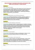 Abnormal Psych comprehensive Questions Answers Verified Solutions&period;