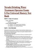 Nevada Drinking Water Treatment Operator Exam&colon; S-Tier Universal Mastery Test Bank &lpar;2026&sol;2027 Edition&rpar;