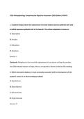 WGU D236 2 Pathophysiology Comprehensive Objective Assessment