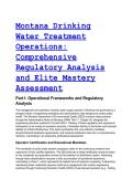 2026&sol;2027 &lbrack;S-Tier&rsqb; Montana Drinking Water Treatment Operations Exam Prep &vert; DEQ-1 Regulatory Analysis &  Elite Mastery Q&A