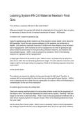 Learning System RN 3&period;0 Maternal Newborn Final Quiz &vert; Nursing Study Guide & Exam Prep 2026&sol;2027