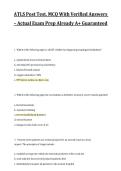 ATLS Post Test MCQs with Verified Answers &ndash; Actual Exam Preparation 2027&sol;2028 &vert; Advanced Trauma Life Support Study Guide