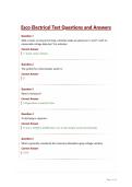 Esco Electrical Test Questions and Answers