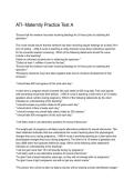 ATI Maternity Practice Test A &vert; Maternal-Newborn Nursing Questions&comma; Study Guide & Exam Prep 2026&sol;2027