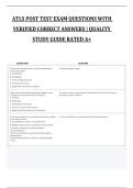 ATLS Post Test Exam Questions with Verified Correct Answers &vert; Quality Study Guide Rated A&plus; 2027&sol;2028