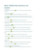 NR 283 Week 7 Pathophysiology Questions & Answers &vert; Nursing Study Guide&comma; Practice Questions & Exam Review 2026&sol;2027
