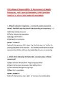 CHES Area of Responsibility 1&colon; Assessment of Needs&comma; Resources&comma; and Capacity Complete EXAM Question COMPLETE WITH 100&percnt; VERIFIED ANSWERS