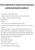 ATLS Comprehensive Exam Practice Questions and Revised Answers Graded A&plus; 2027&sol;2028 &vert; Advanced Trauma Life Support Study Guide